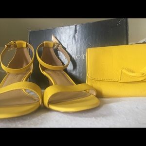 Bundle deal! Talbots shoes and clutch!